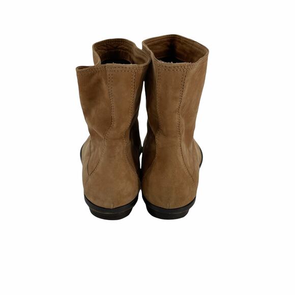 Zero Maria Cornejo Boots Womens 37.5 Ankle Cognac Brown Suede Casual - Picture 6 of 11